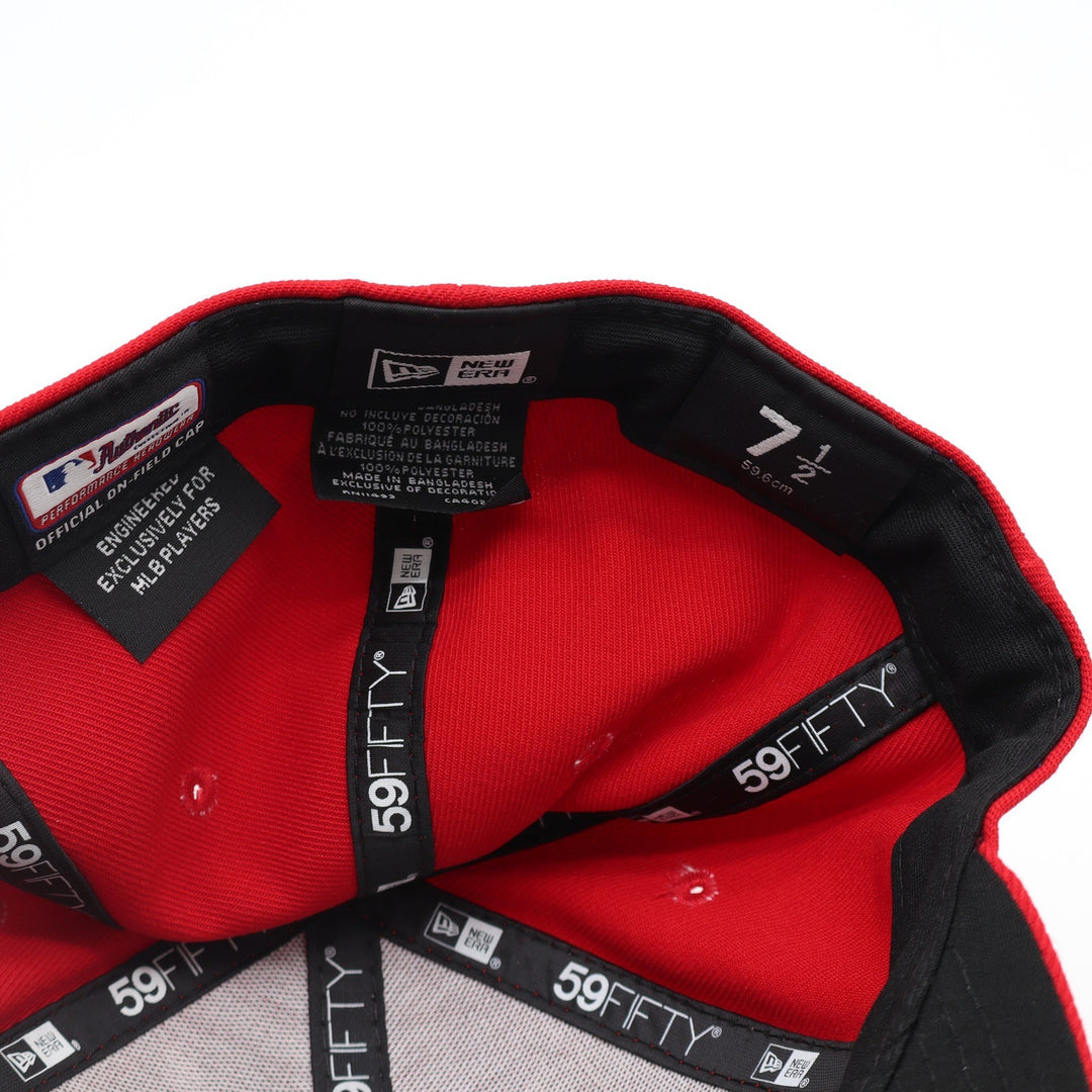 New Era Washington Nationals Low Profile 59FIFTY Fitted Hat Red MLB Size 7 1/2