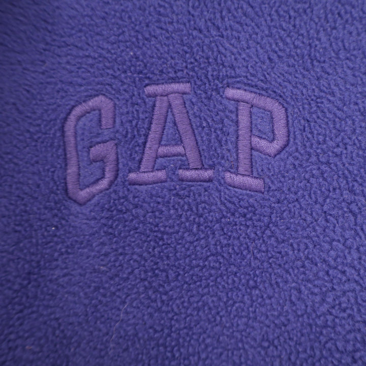 Gap XS Purple Fleece Hoodie Embroidered Logo Pullover Sweatshirt 11504