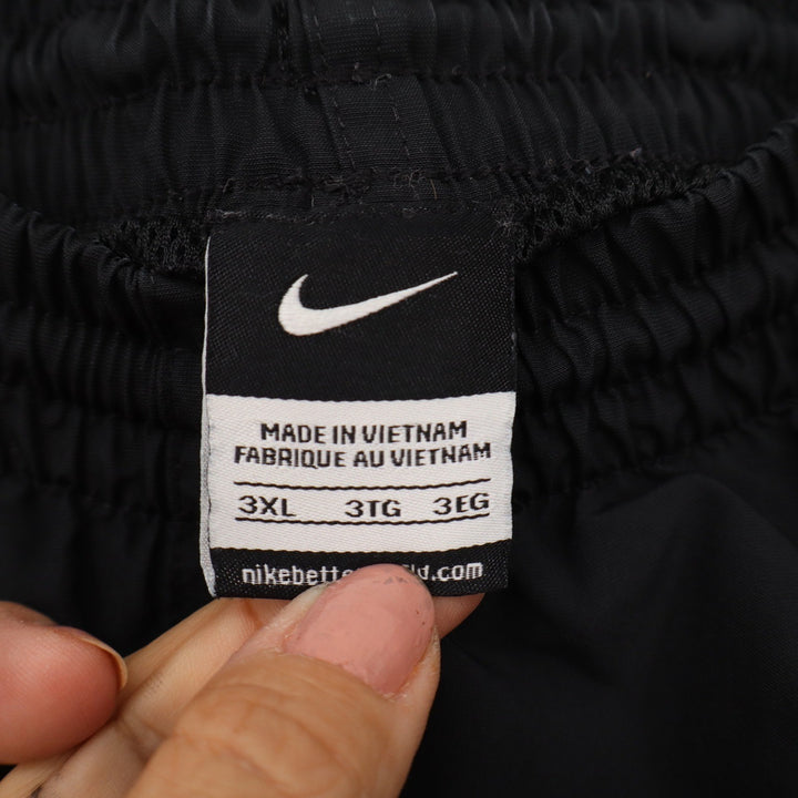 Nike Mens 3XL Black Track Pants Mesh Lined Ankle Zip Athletic Trousers