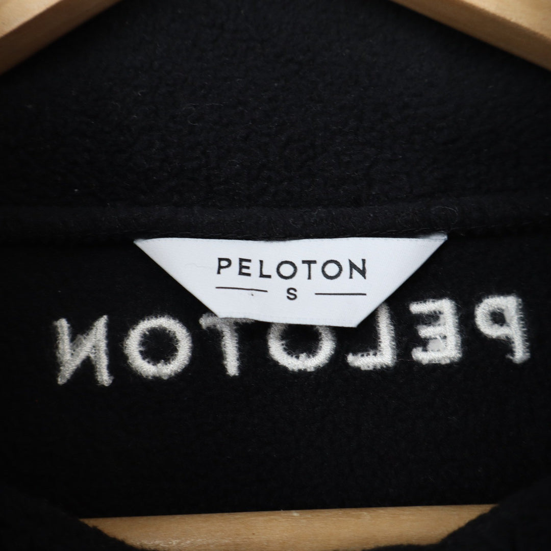 Peloton Pullover Womens S New Heights 1/2 Zip Black Fleece Athletic Excellent