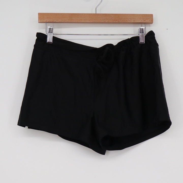 Shade & Shore Womens Black Swim Board Shorts Size M Drawstring Back Pocket