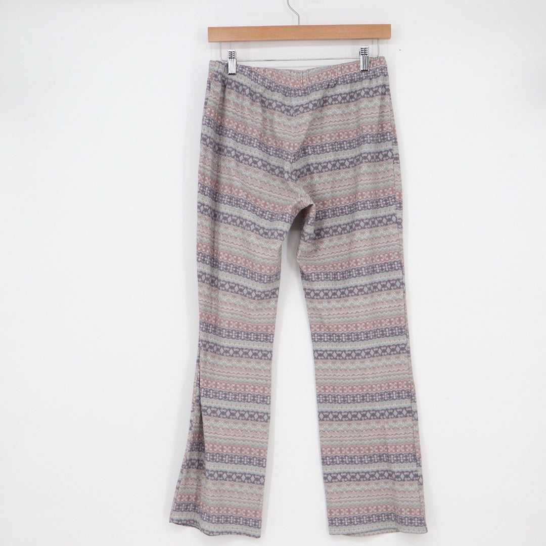 Gilligan & O'Malley Womens Purple Fair Isle Pajama Pants Size M Geometric Soft