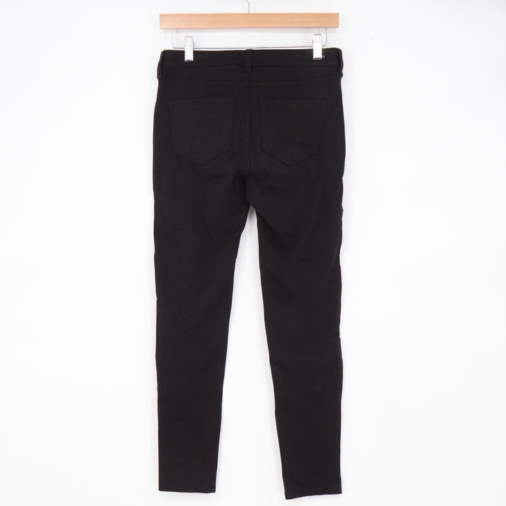 Liverpool Pants Womens 4 Black Skinny Mid-Rise Stretch Excellent