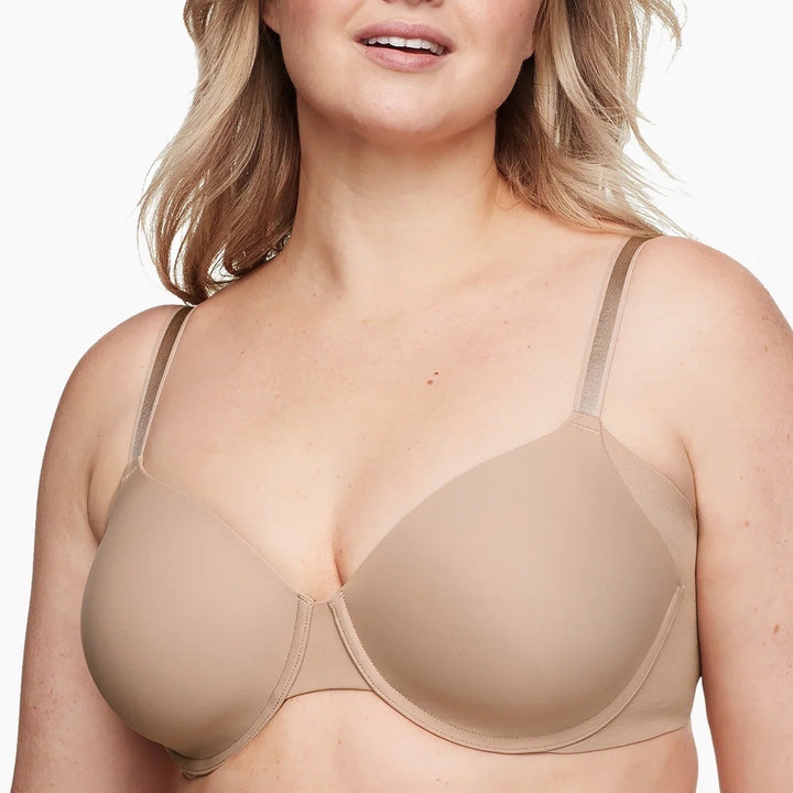 Warners No Side Effects T-Shirt Bra Womens 36D Blush Seamless Underarm Smoothing