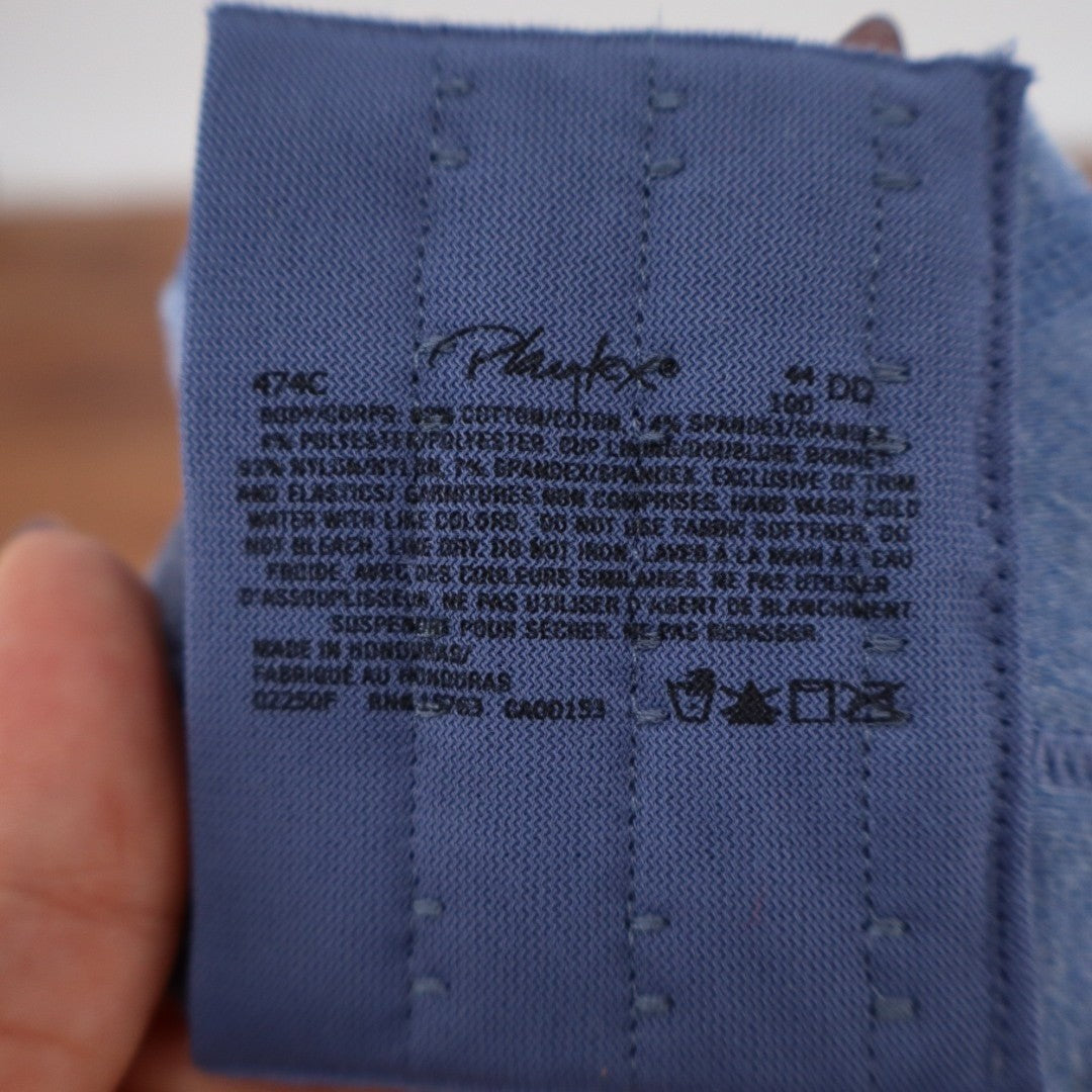 Playtex 18 Hour Ultimate Lift and Support Cotton Stretch Wireless Bra 44DD Blue