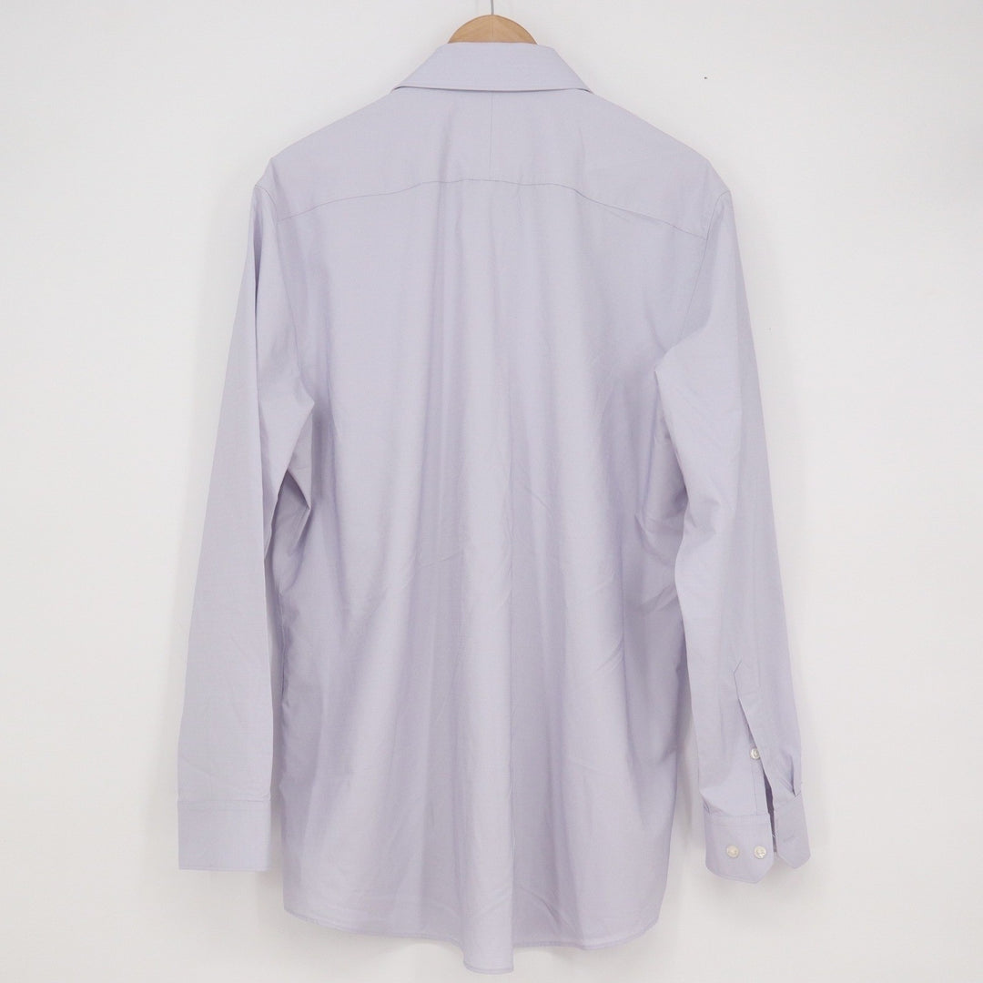 Perry Ellis Portfolio Mens Lavender Dobby Dress Shirt 16.5 34/35 Long Sleeve