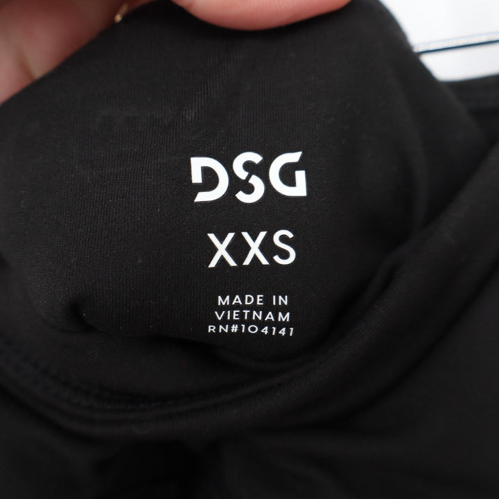 DSG Womens Momentum High Rise Capri Leggings Pure Black XXS NEW