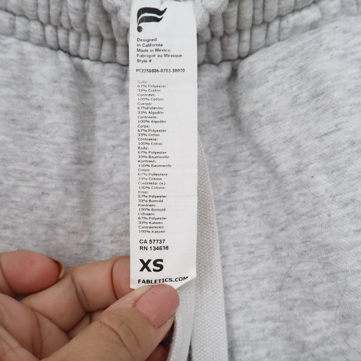 Fabletics Gray Heathered Fleece Joggers Womens XS High Rise