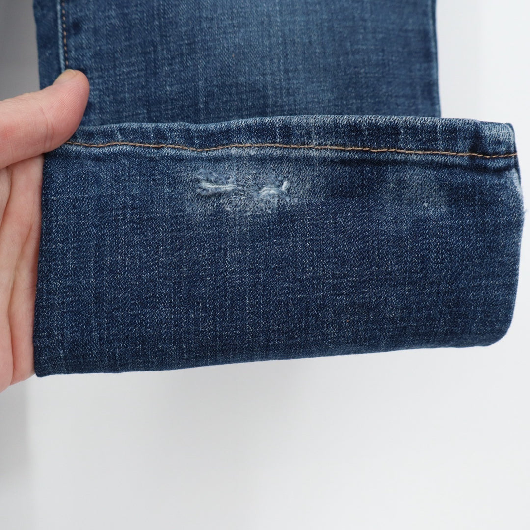 Levi's 311 Shaping Skinny Capri Jeans Womens 28 Blue Whiskered Denim Stretch