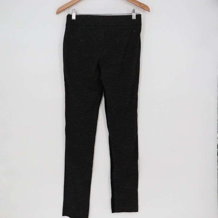 Kenneth Cole New York Pants Women 0 Gray Black Two Tone Slim Leg Career Side Zip