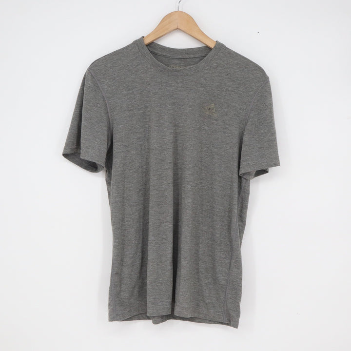 Mens Ultimate Tee Heather Grey Short Sleeve Performance Shirt Size M