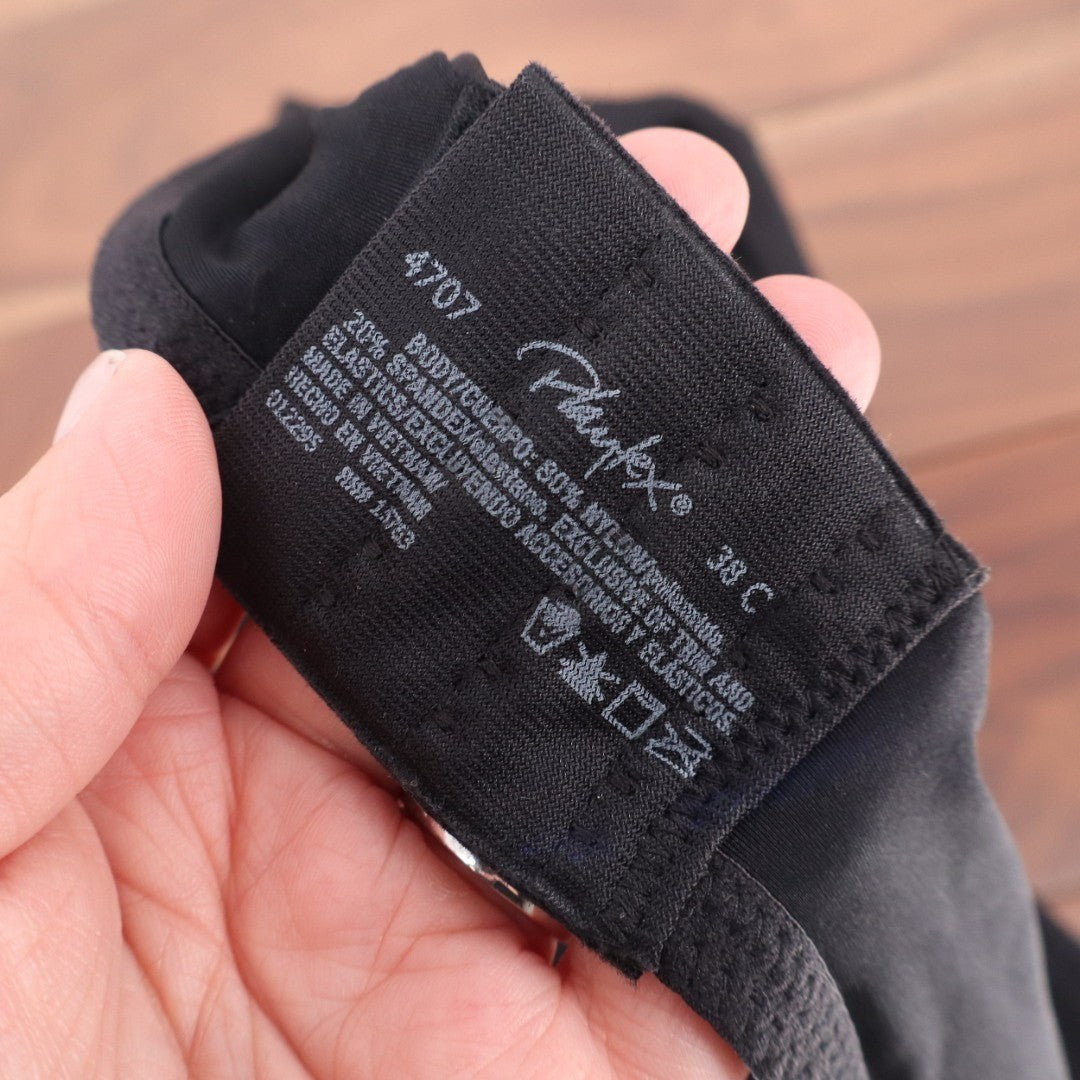 Playtex Secrets Perfectly Smooth Wireless T-Shirt Bra Womens 38C Black Striped