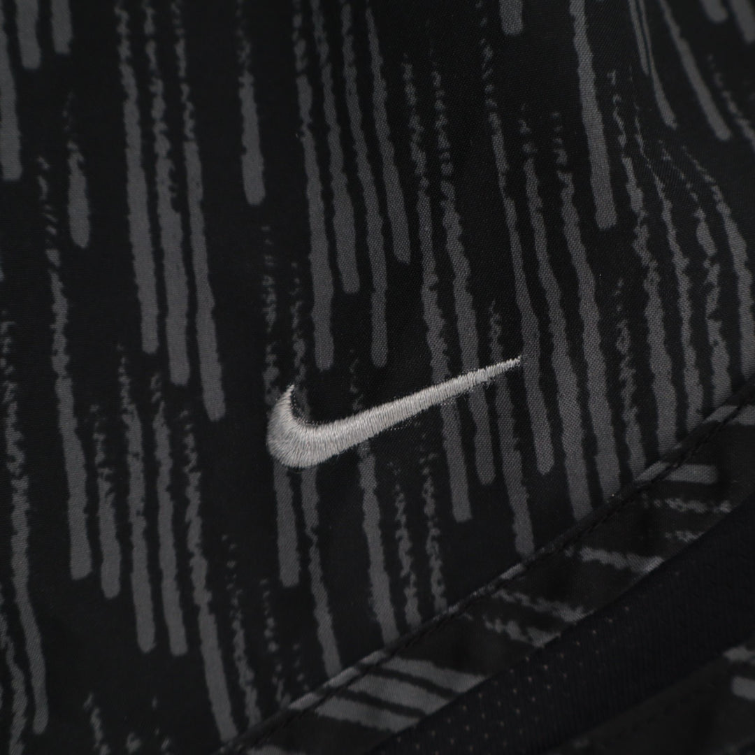 Nike Dri Fit Running Shorts Womens W32 Black Abstract High Rise Elastic Waist