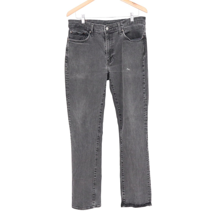Levi's 514 Straight Fit Jeans Mens 36x34 Gray Denim Cotton Soft Stretch Twill