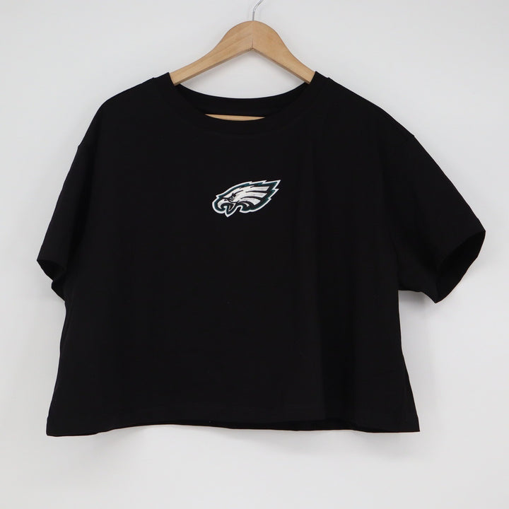 Pro Standard Philadelphia Eagles NFL Crop Top Black Womens Large