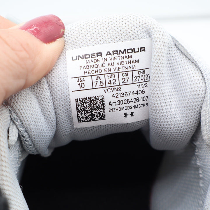Under Armour Running Shoes Womens 10 Charged Escape 3 Gray Blue Excellent