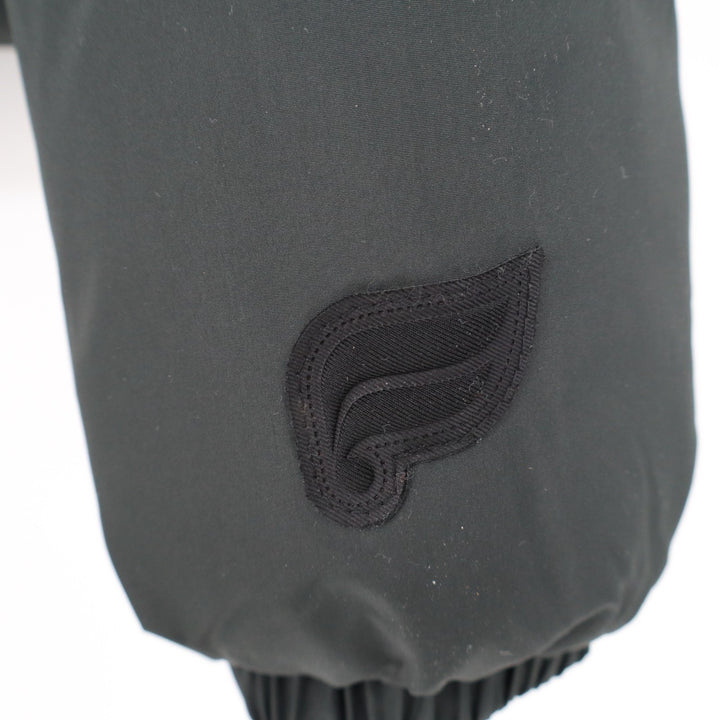 Fabletics Cropped Puffer Jacket Womens Medium Black Quilted Winter Wear Full Zip