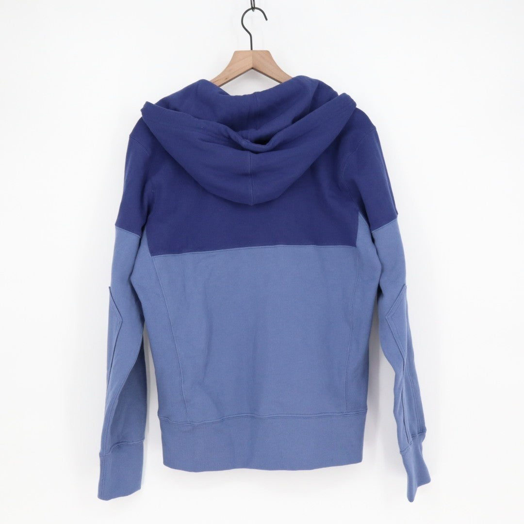 American Giant Classic Hoodie Mens S Blue Navy Full Zip Cotton Split Seam Vault