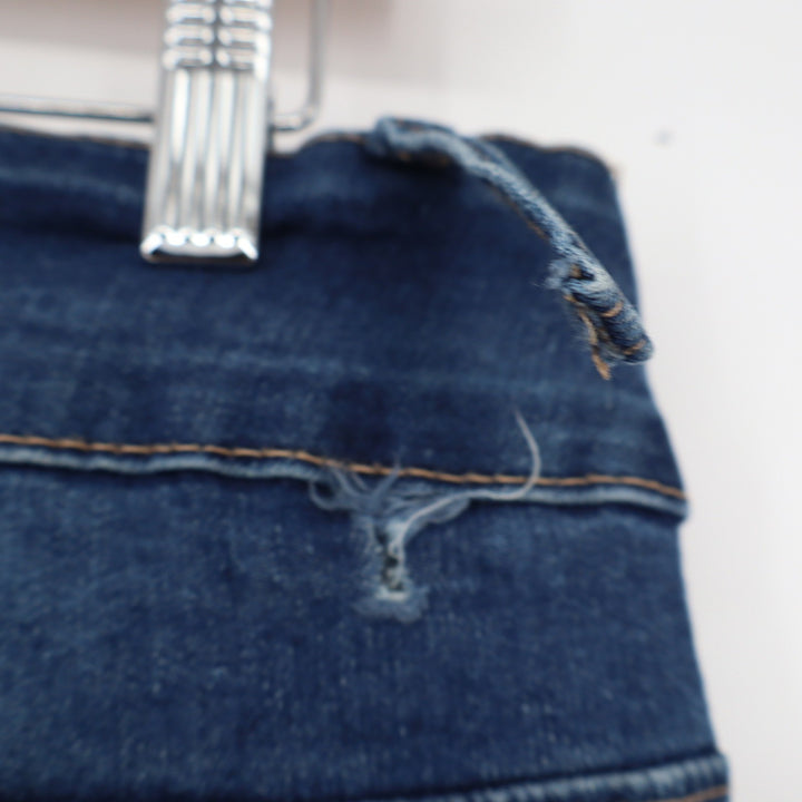 Blue Savvy Distressed Skinny Jeans Womens 14 Medium Wash Ripped Frayed Denim