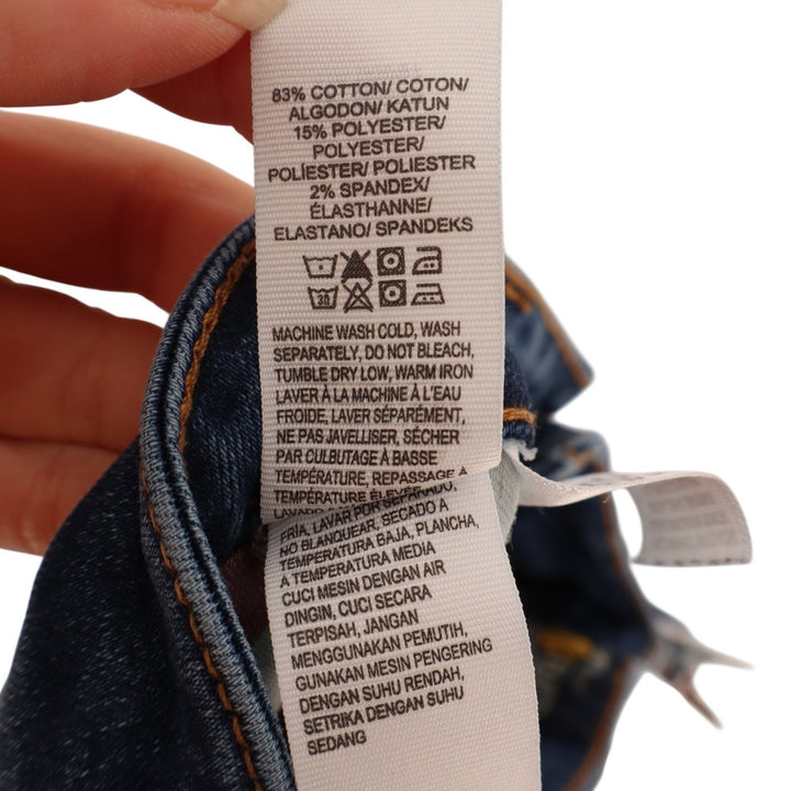 Lucky Brand Jeans Womens 4/27 Blue Denim Cotton Stretch Mid Rise Skinny Leg
