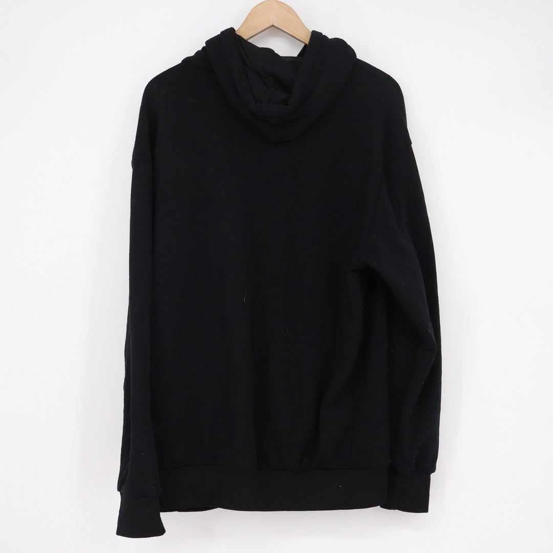 Original Deluxe Cal Black Tonal Script Hoodie Mens Large Pullover