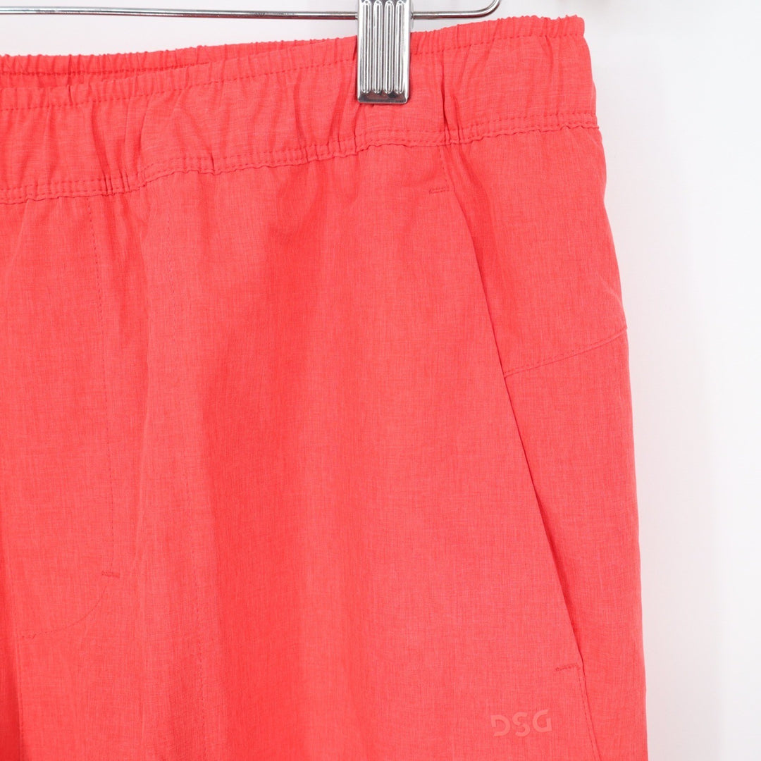 DSG Mens Agility Short 8 Inch Inseam Cabana Coral Heather Orange Size M NEW