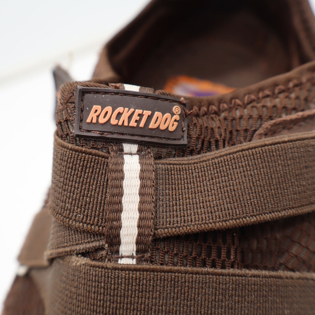 Rocket Dog Sneakers Womens 9 Mary Jane Brown Suede Mesh Studded Good