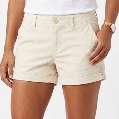 American Eagle Outfitters Chino Shorts Womens 8 White Cotton Stretch Casual