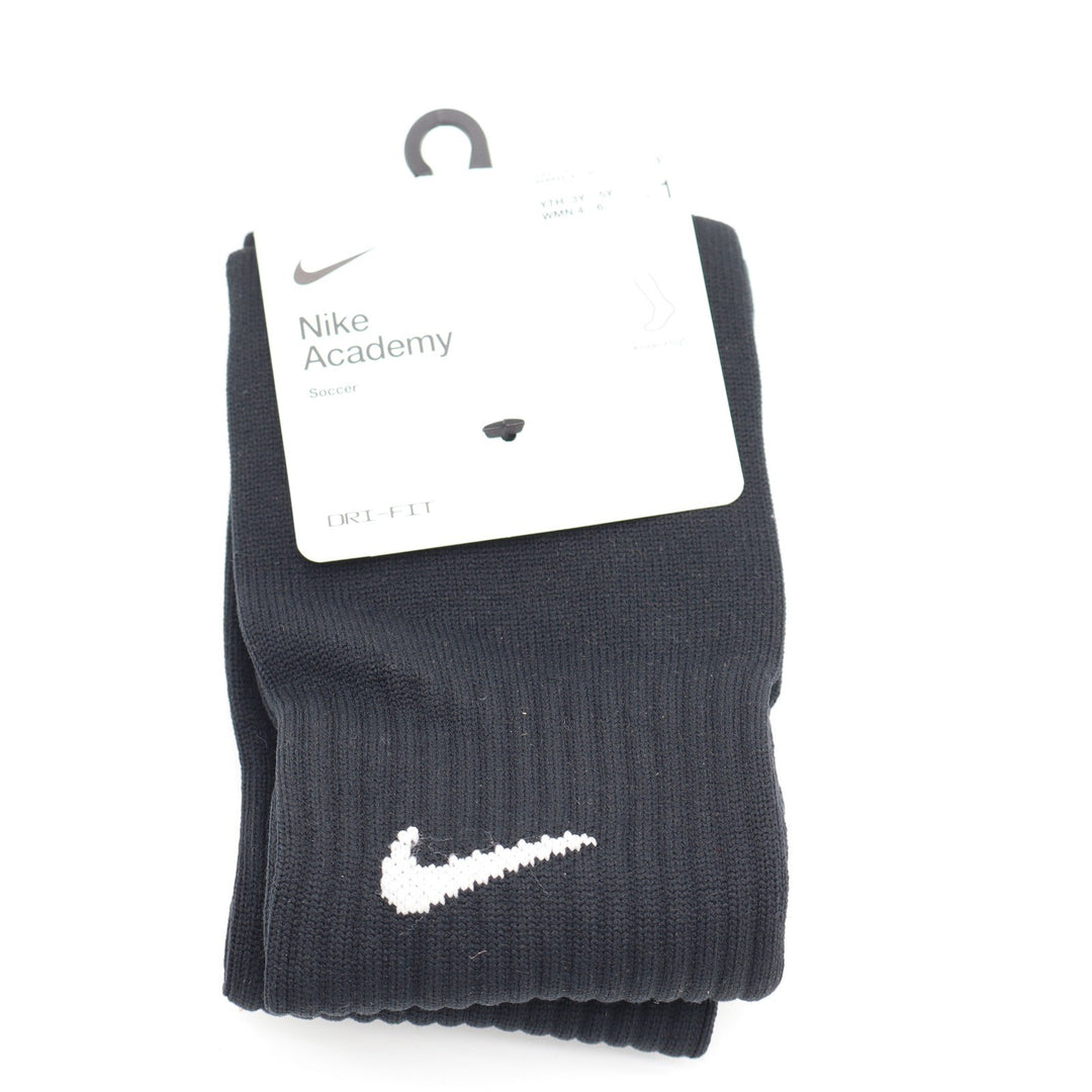 Nike Academy Soccer Socks Black Dri-FIT Knee High Youth 3Y-5Y Women 4-6