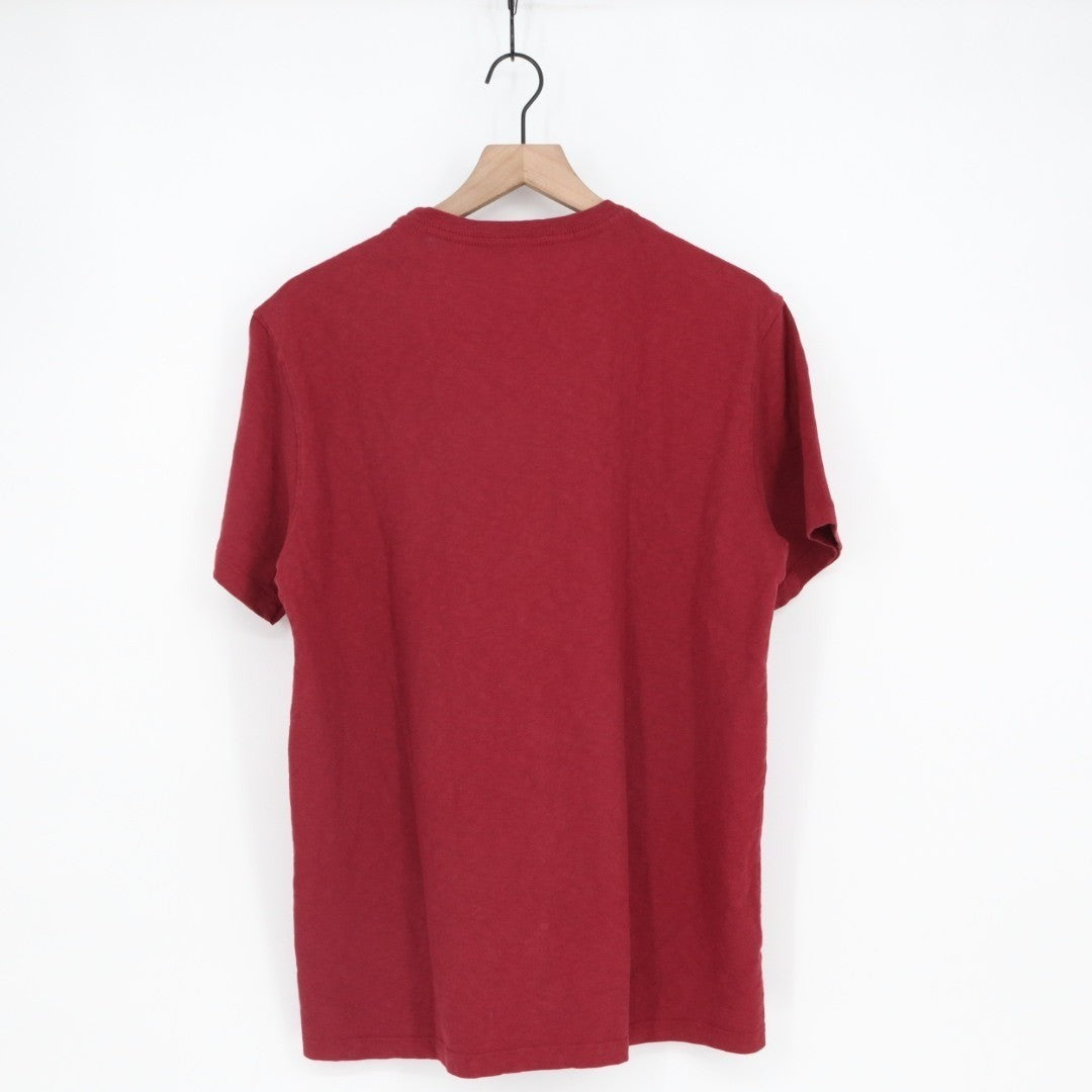American Giant Premium Slub T-Shirt Men Medium Red Cotton Short Sleeve Crew Neck