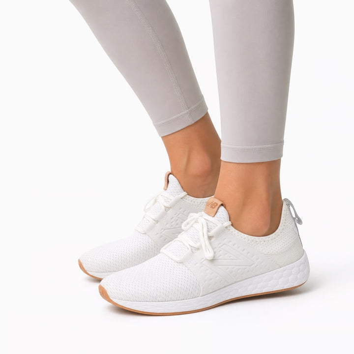 New Balance Fresh Foam Cruz v2 Womens 9.5 White Knit Sneakers
