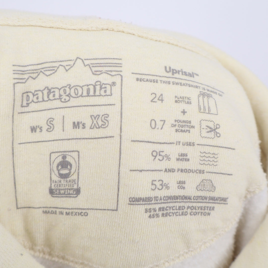Patagonia Uprisal Hoodie Cream North Shore Haleiwa Graphic Mens XS Womens S