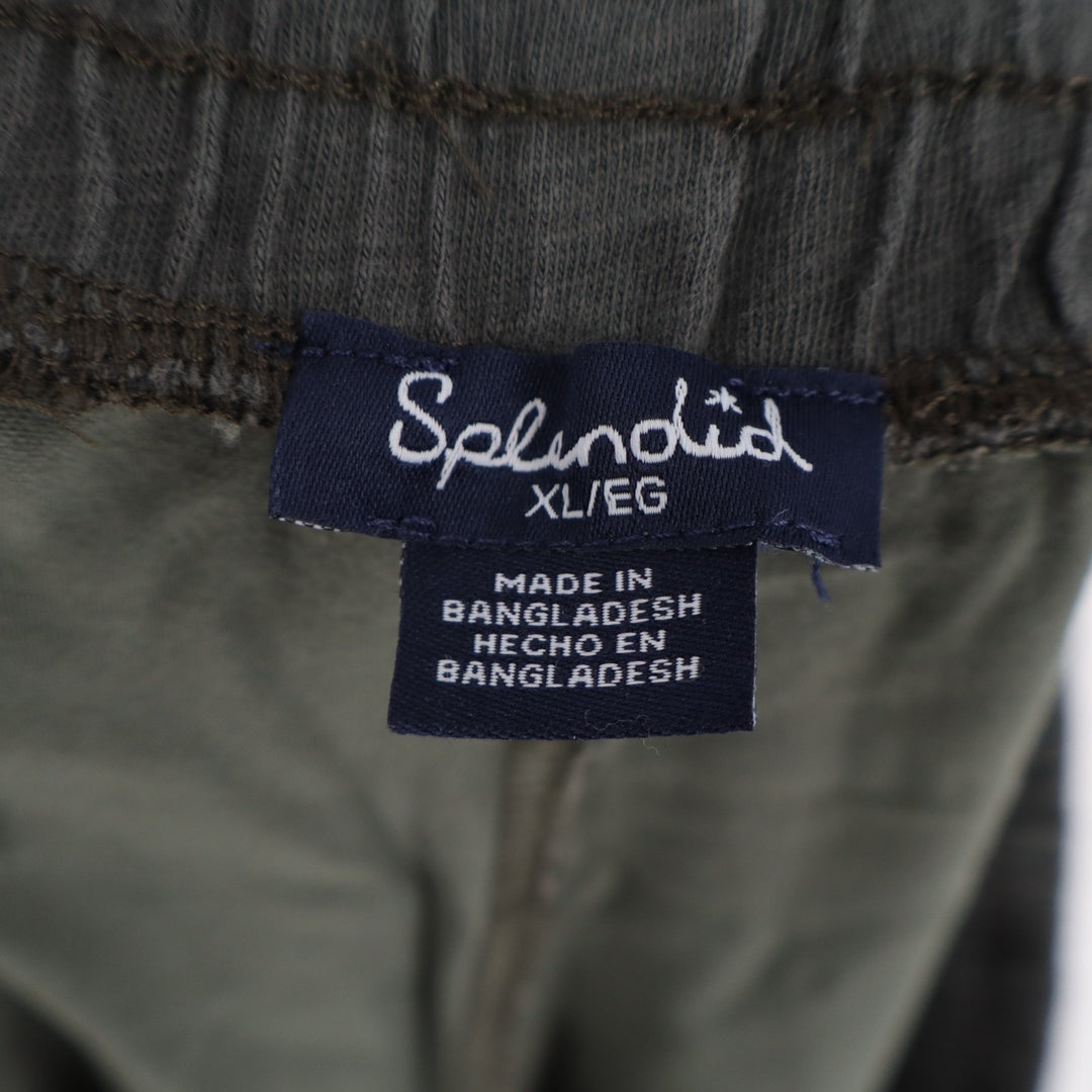 Splendid Jogger Pants Womens XL Multi Camo Ribbed Slash Pockets Drawstring Waist