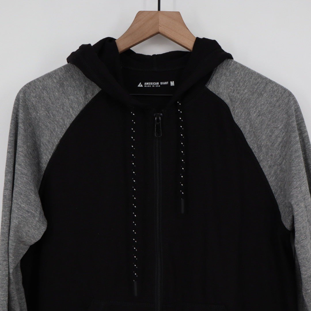 American Giant Men's Colorblock Lightweight Full Zip Made In USA Size M