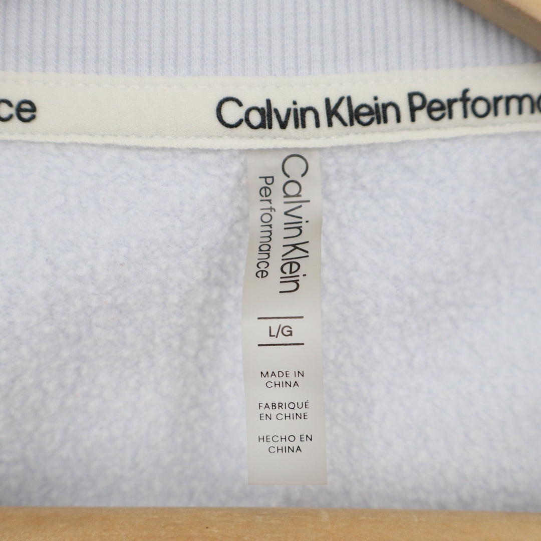 Calvin Klein Performance Sweatshirt Womens Large Purple Long Sleeve Crew Neck