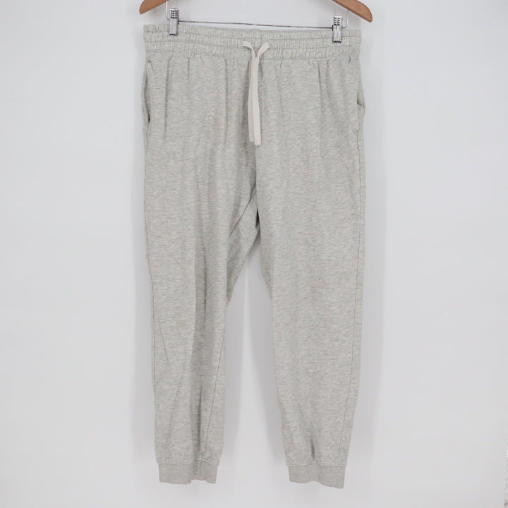 H&M Regular Fit Jogger Sweatpants Light Gray Size L Drawstring Comfort
