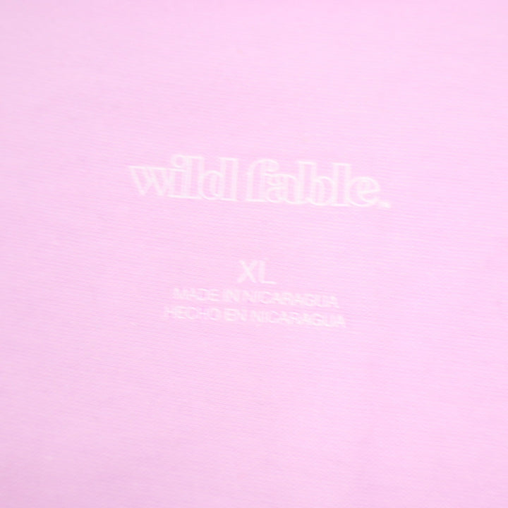 Wild Fable Womens Light Purple V-Neck Short Sleeve Crop Top XL