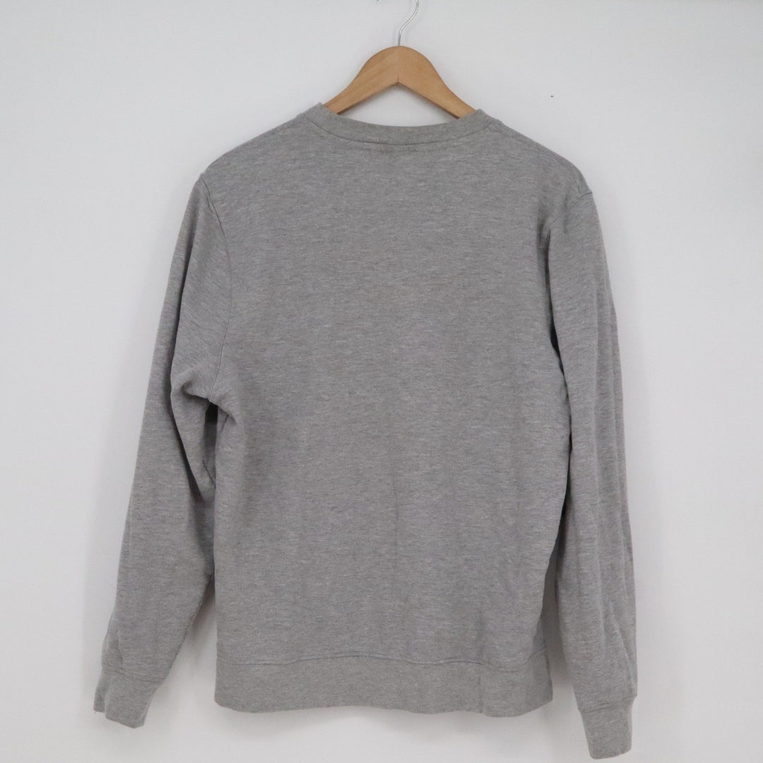 Make Market Mens Medium Gray Football Highland Cow Graphic Crewneck Sweatshirt