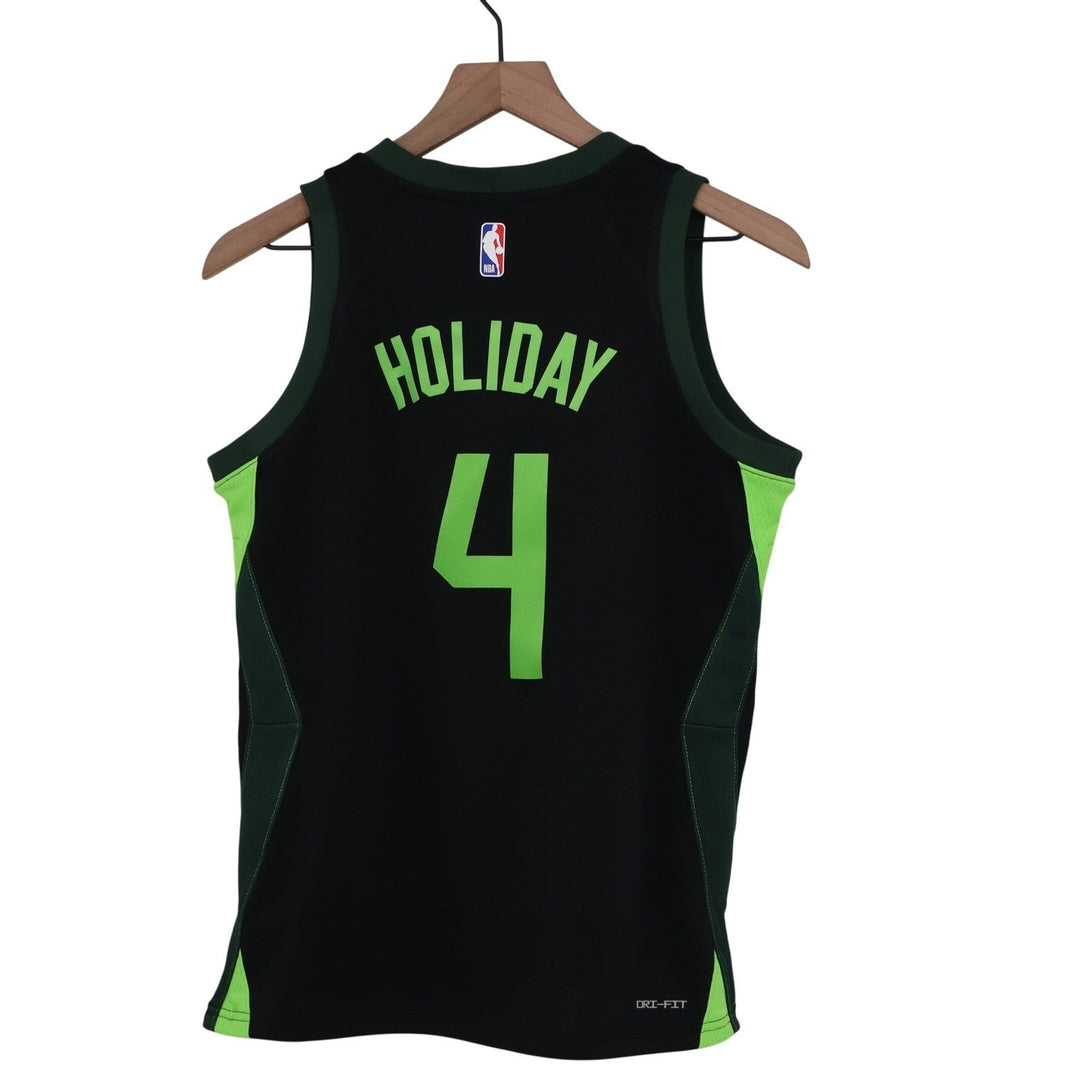 Nike Youth Boston Celtics Jrue Holiday 4 City Edition Jersey Black M 10/12 NEW