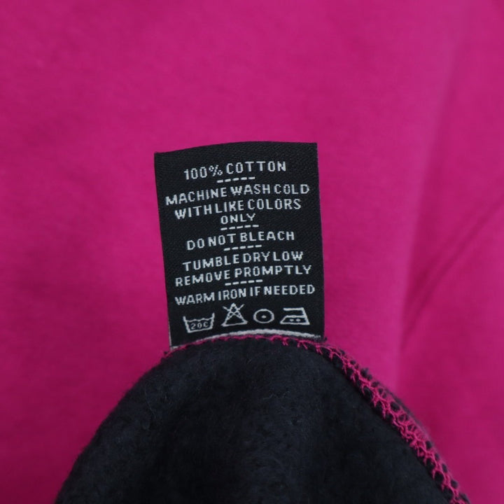 American Giant Classic Hoodie Womens Large Pink Black Split Seam Vault Full Zip