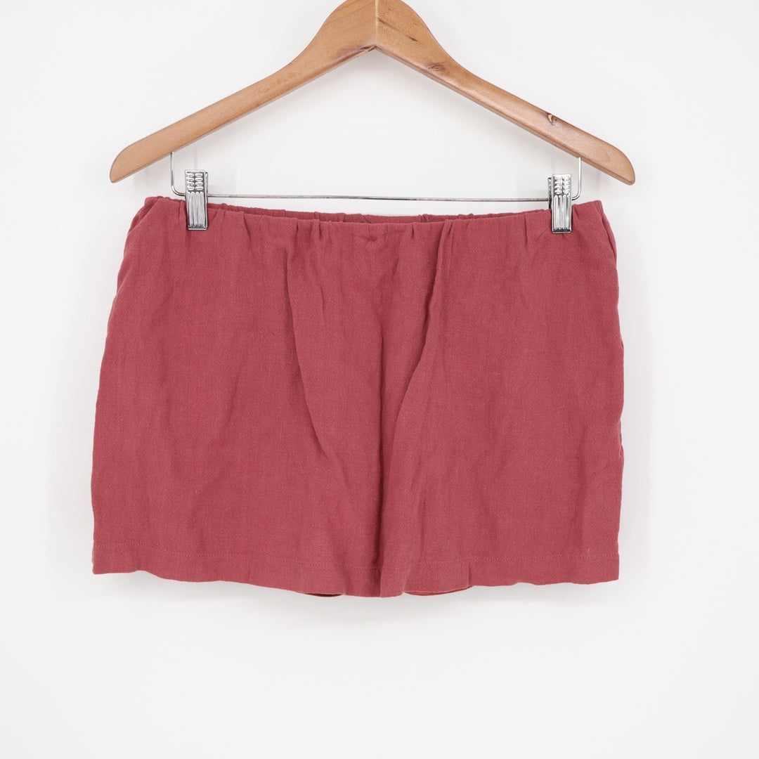 Mini Skort Women's Medium Sunkist Coral Stretch Pull On Elastic Waist Athlatic