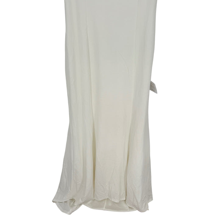 Lulus Blessed Romance White Sleeveless Button Back Mermaid Maxi Dress Size XL
