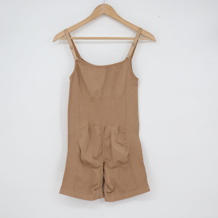 Tan Seamless Shapewear Romper Adjustable Straps Plus Size 1X