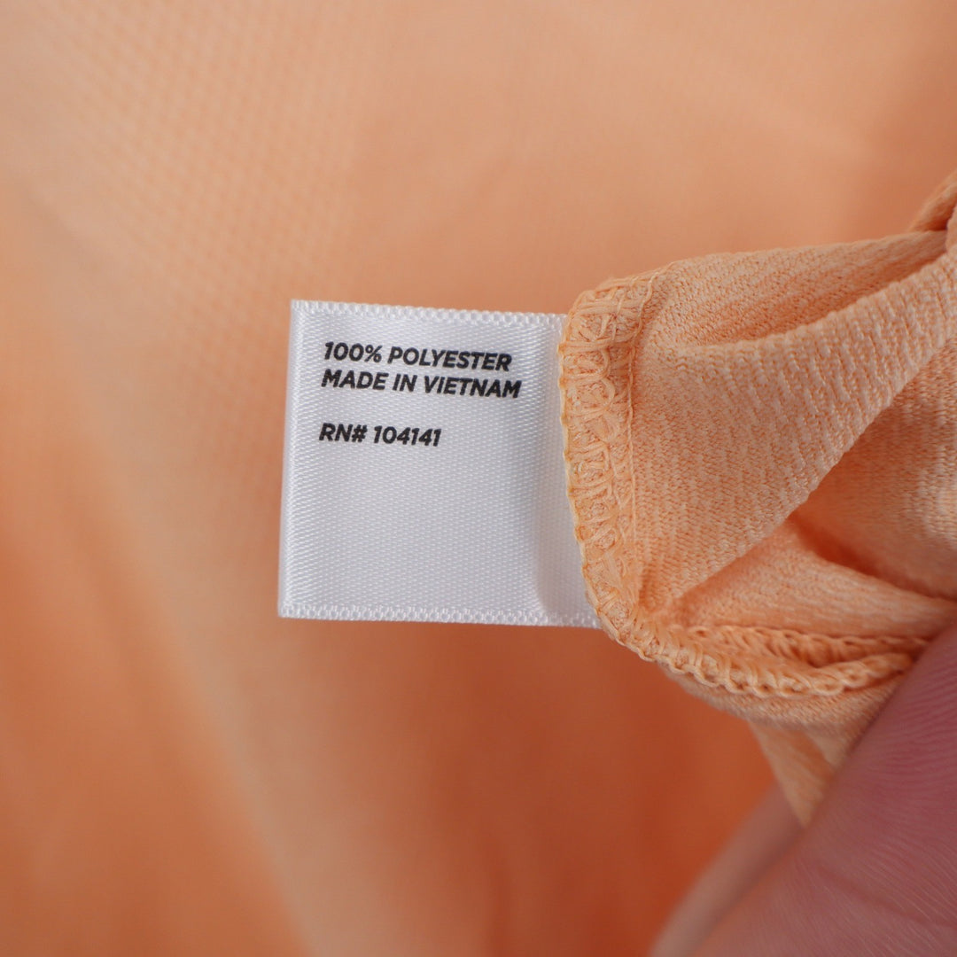 Walter Hagen Clubhouse Scallop Sleeveless Polo Peach Fuzz XL