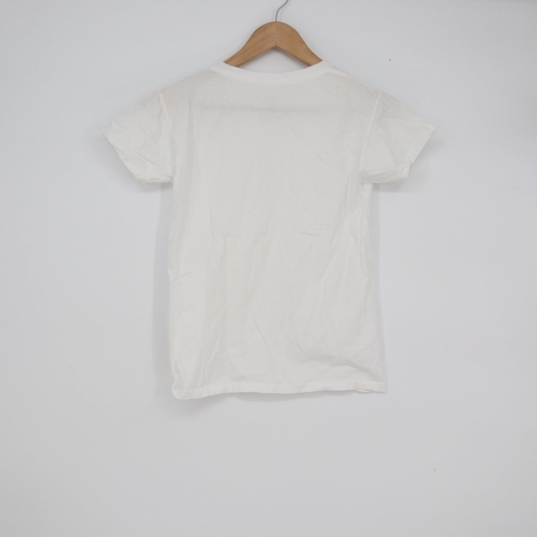 Fruit of the Loom White Cotton Short Sleeve Crew Neck T-Shirt Youth Medium 10-12