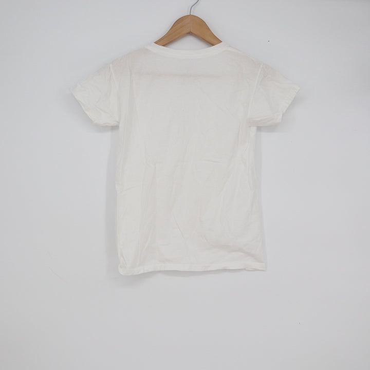 Fruit of the Loom White Cotton Short Sleeve Crew Neck T-Shirt Youth Medium 10-12