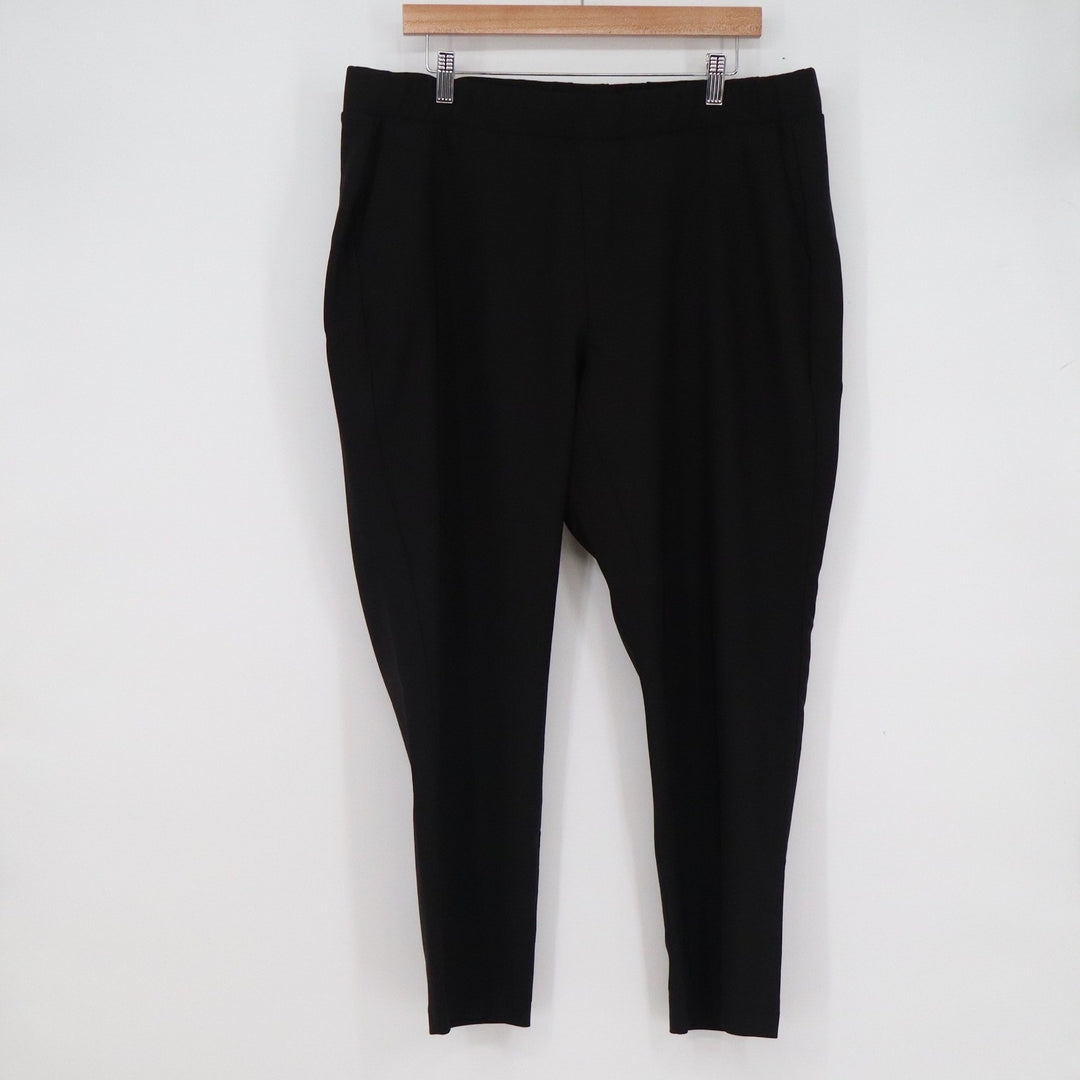Studio by Torrid Black Pull On Tapered Ankle Dress Pants Plus Size 2R