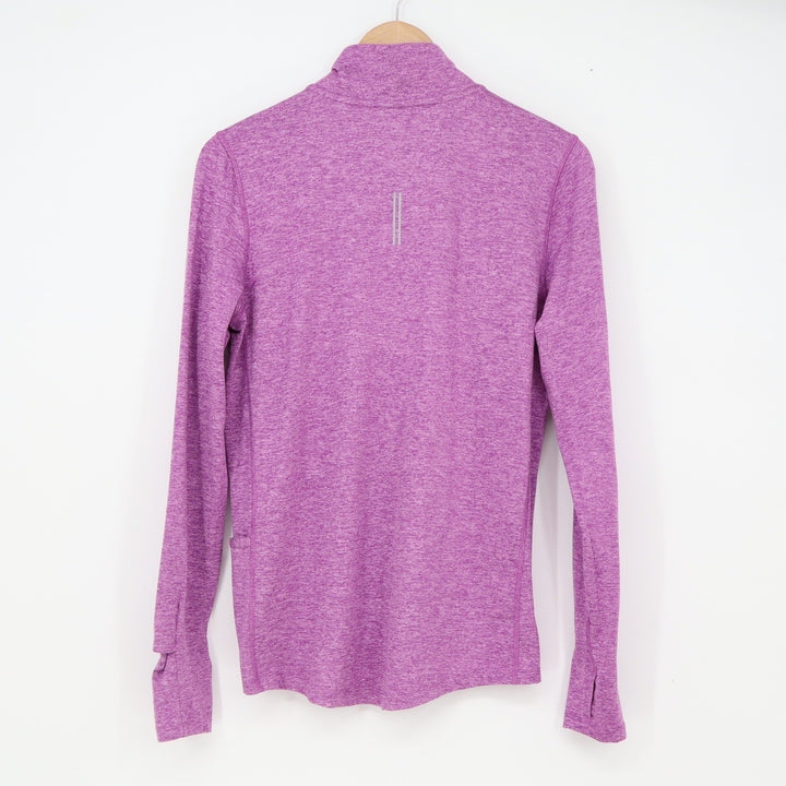 Nike Pullover Womens S Dri-FIT Running Peloton Purple 1/2 Zip Heather Excellent