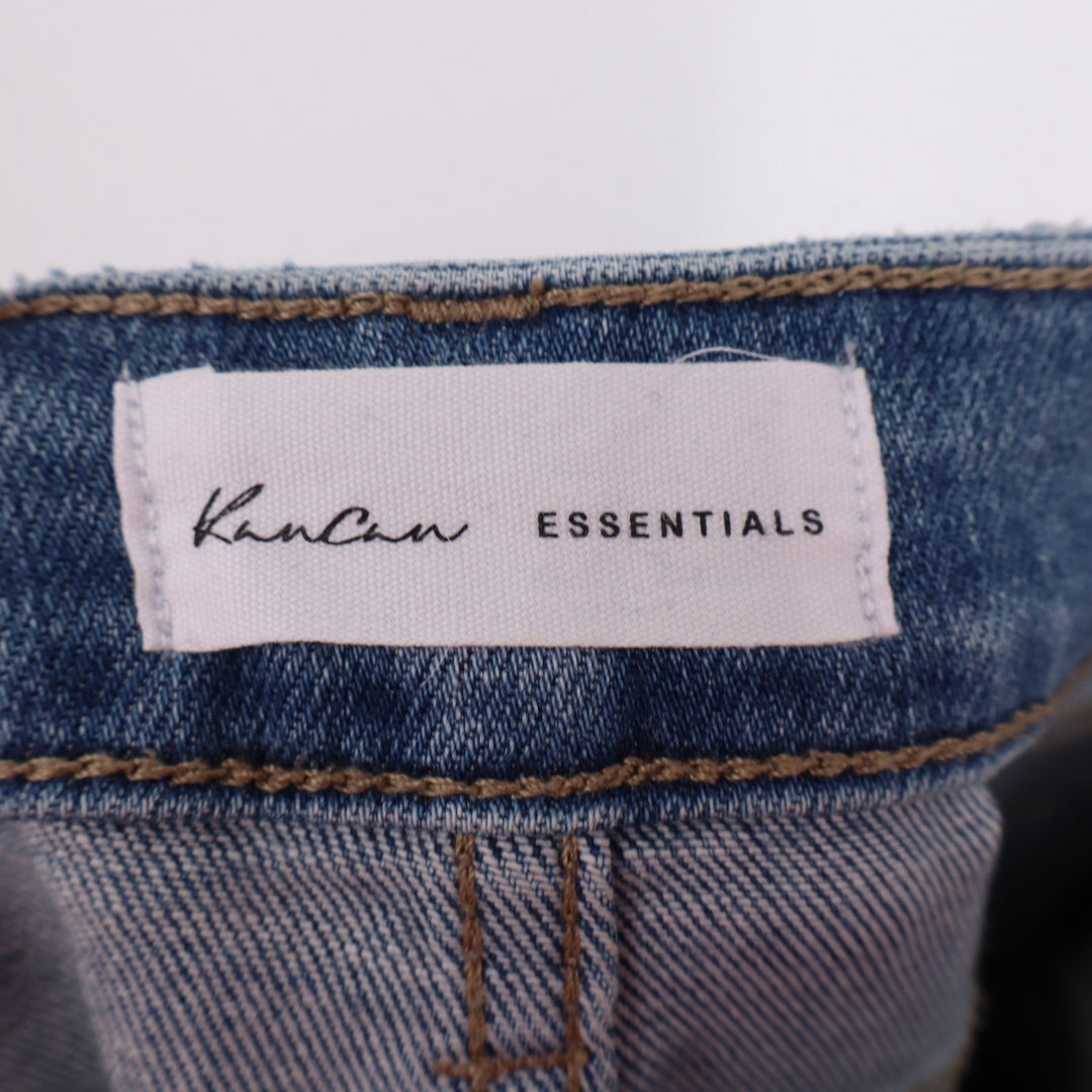 KanCan Essentials Bootcut jeans Womens 7/27 Blue Denim Cotton Stretch Distressed
