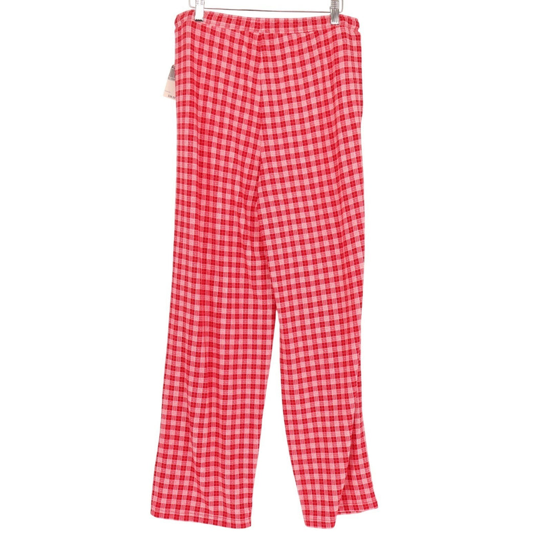 Charter Club Intimates Separates Table Pajama Pants Women Medium Red White Plaid